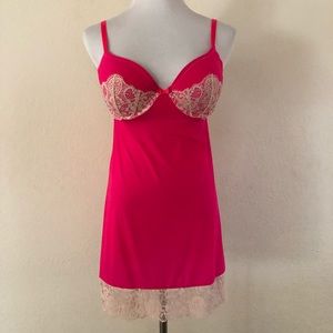 Victoria's Secret Hot Pink Baby Doll Underwire 34D